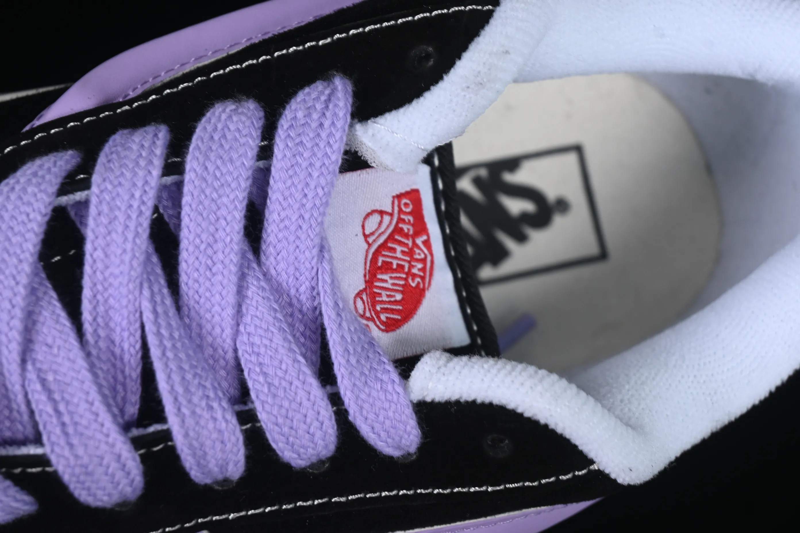 All categories Vans Vans series Vans Low Vans Knu Skool Purple Portuguese love bread shoes Comfortable and fashionable non-slip wear-resistant low-top casual sneakers VN0009QC6BT1
